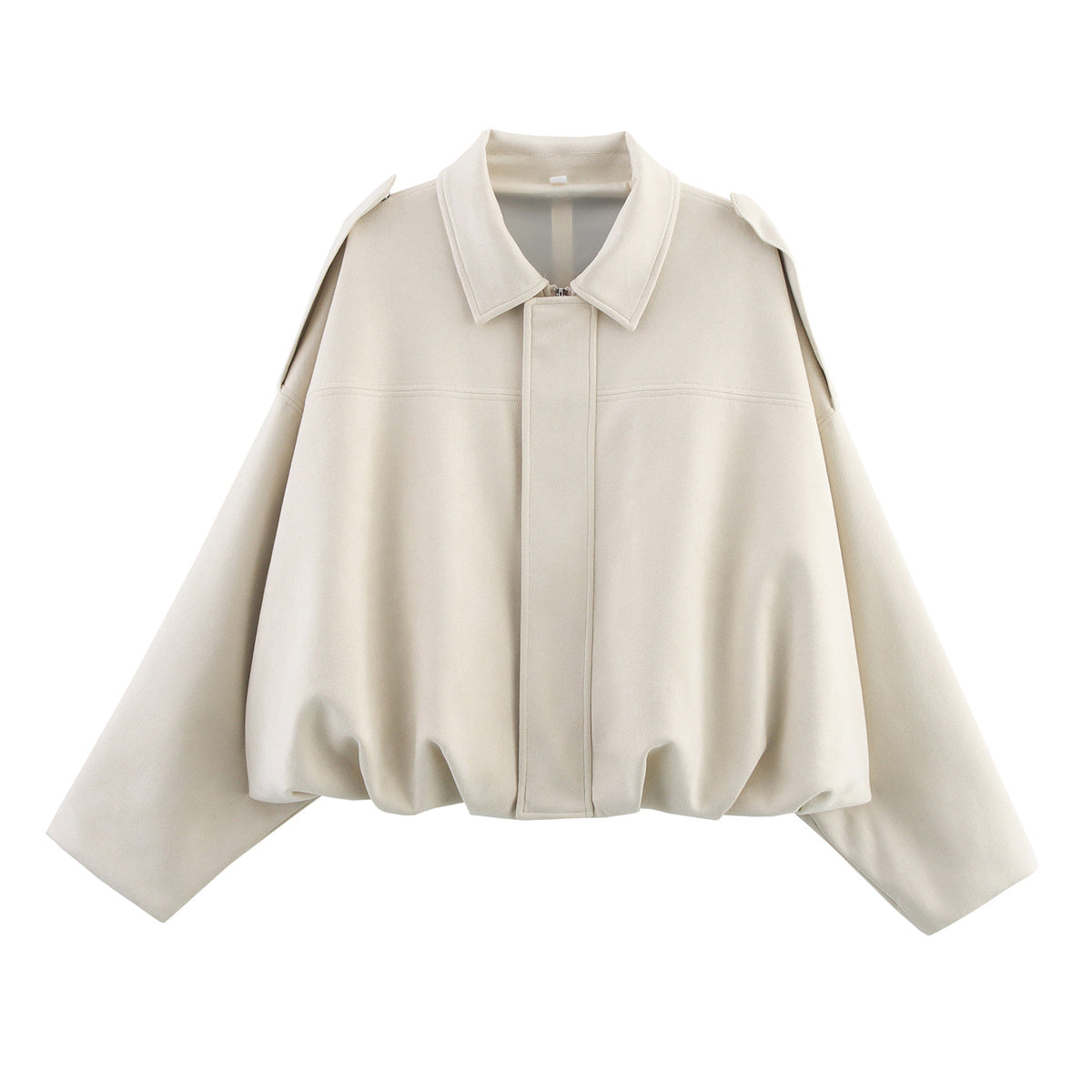 Women's casual suede texture pilot jacket Coat