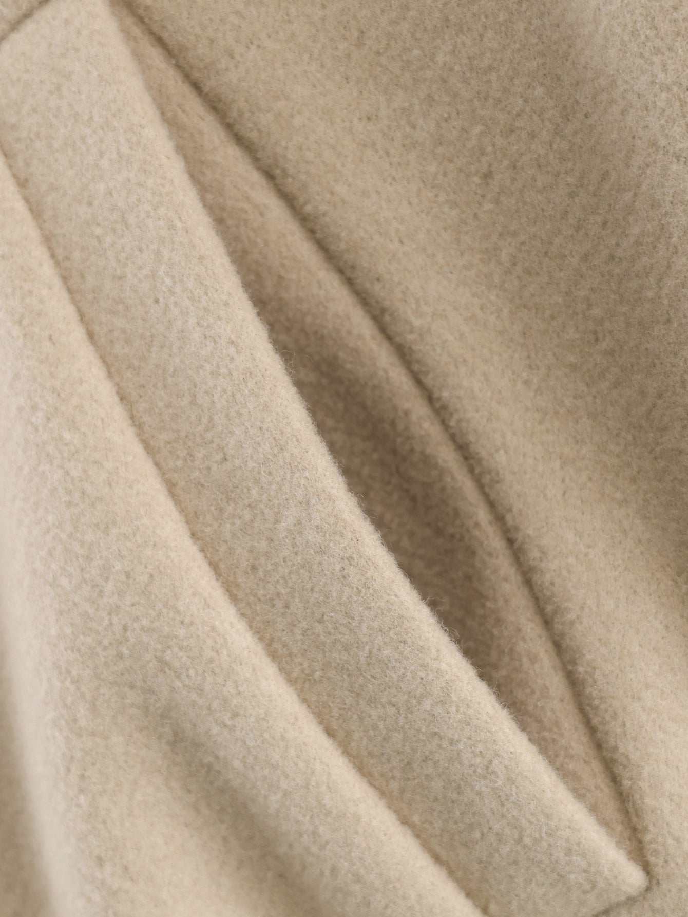 Women's standing collar soft wool blend jacket coat