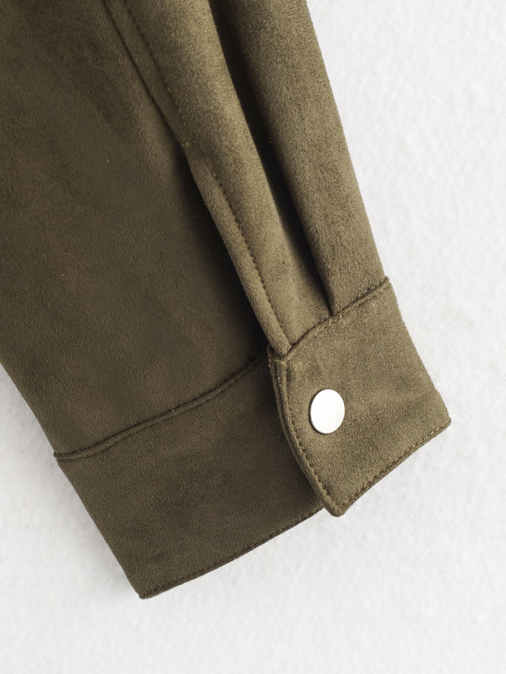 Women's new fashion casual suede texture lapel jacket Coat